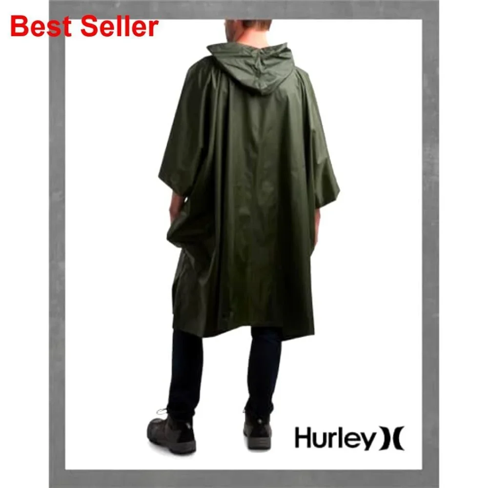 Waterproof Rain Poncho, Lightweight Packable for Hiking Camping Emergency